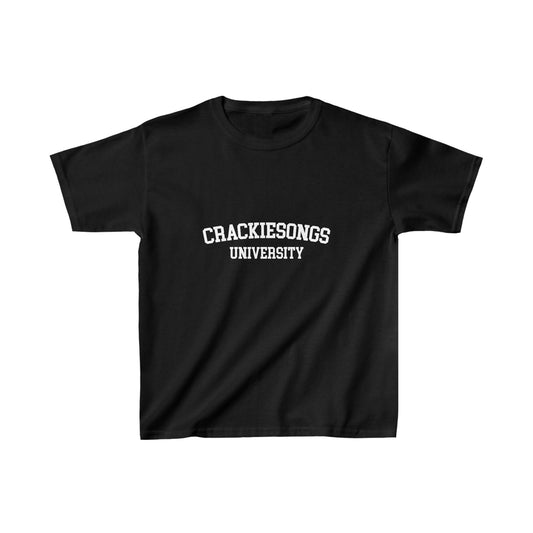 CrackieSongs University Heavy Cotton™-T-Shirt für Kinder